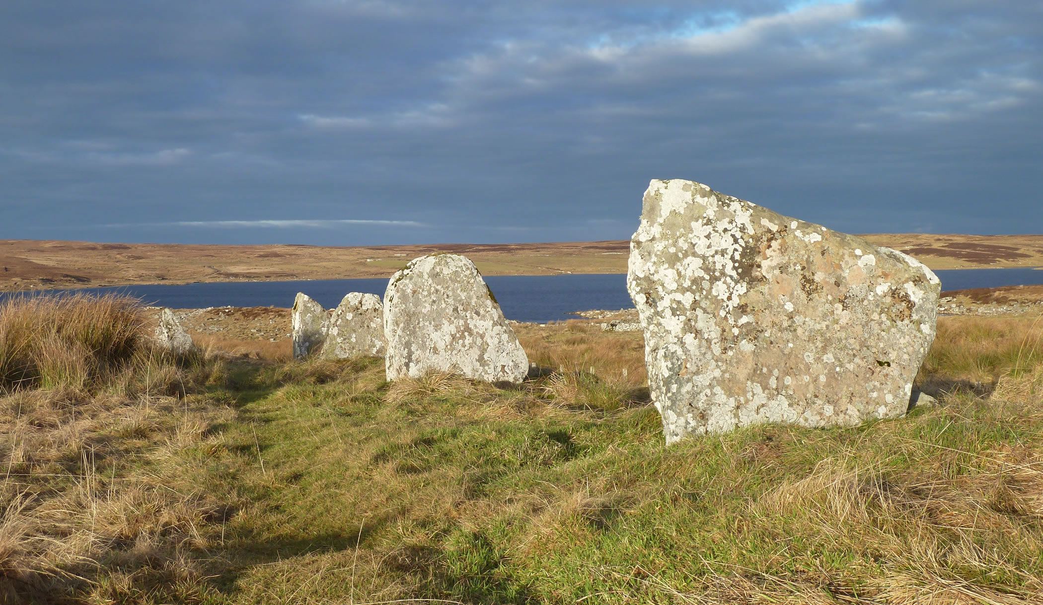 Achavanich standing stones / stone setting - Picture 11