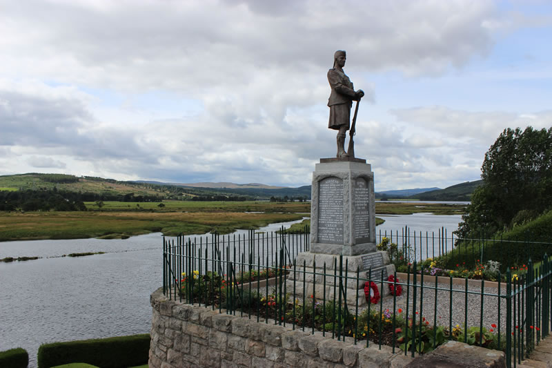 War Memorial at Bonar Bridge, Sutherland, Scotland