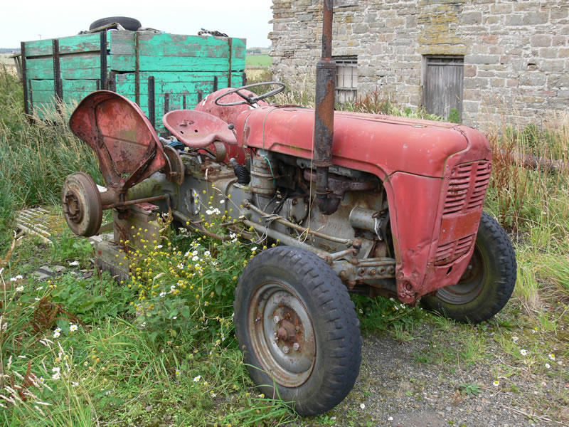 Old tractor picture