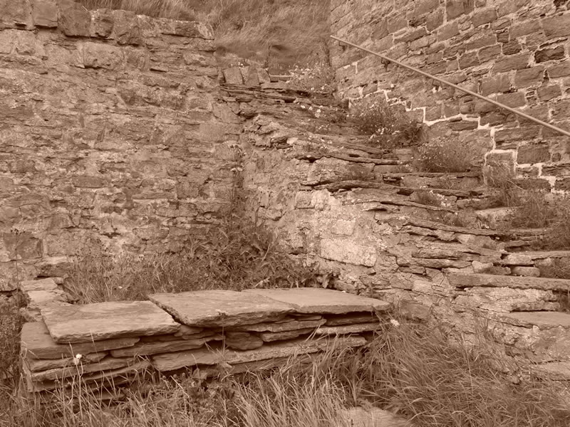 old stone steps