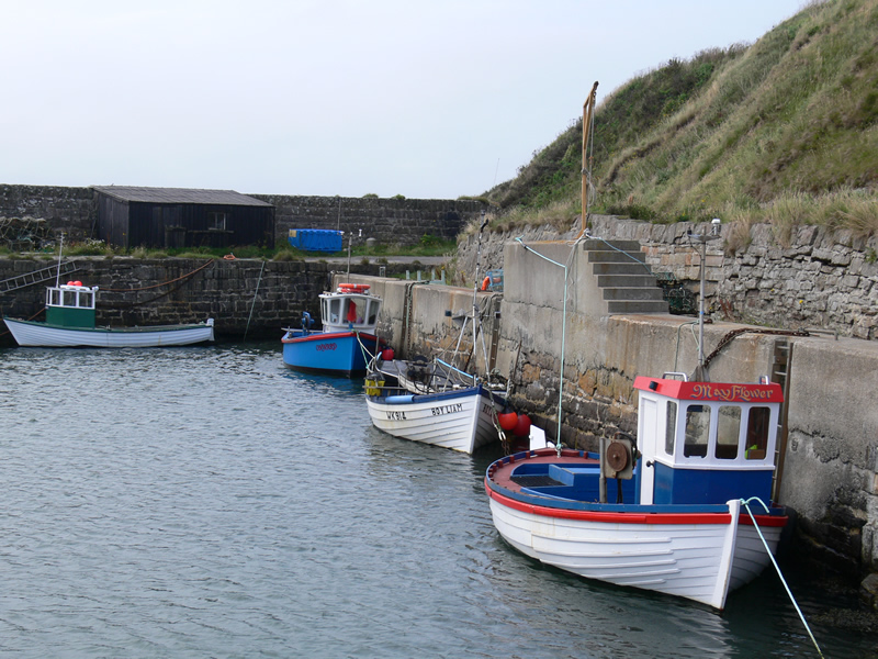 Fishing boats at Keiss Harbour