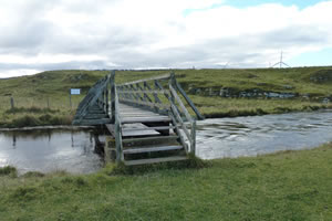 Bridge over Forss Water, a salmon fishing river in Caithness, Scotland