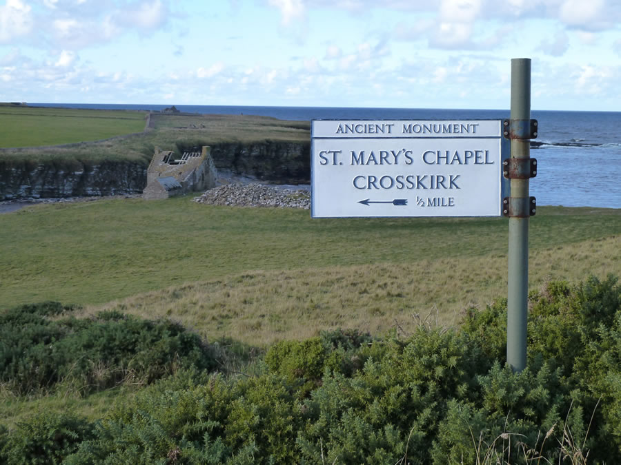 St Mary's Chapel signpost