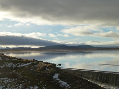 Winter over the highland Loch