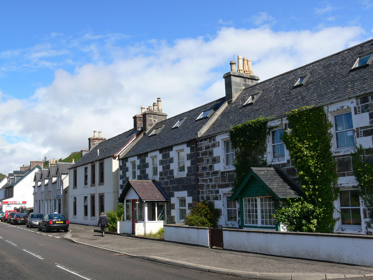 Lochinver Village main street