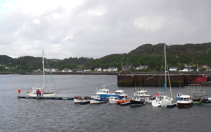 Lochinver harbour and marina