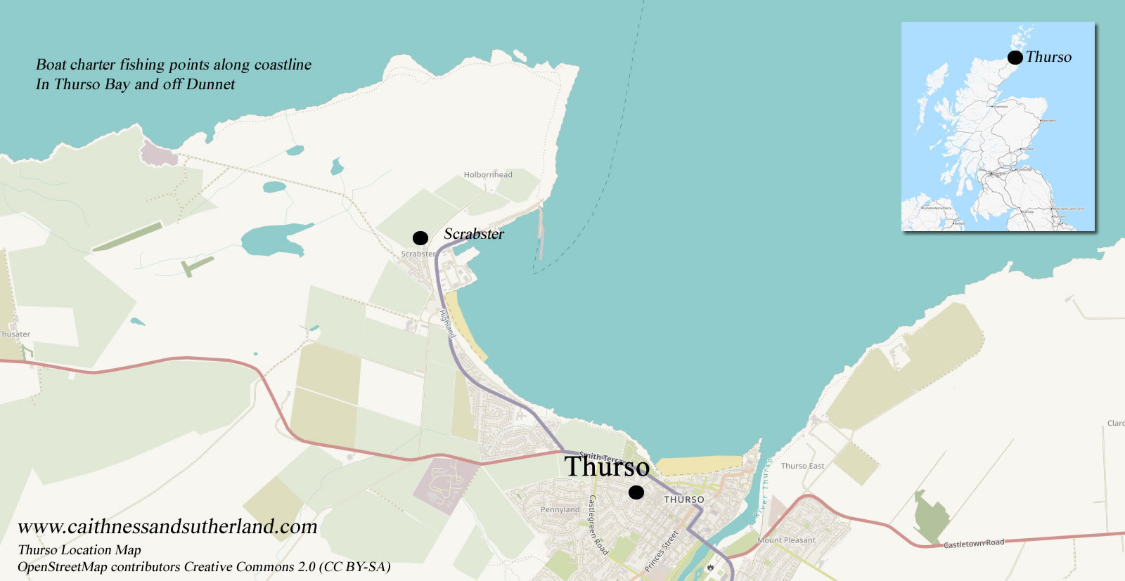 Thurso Location Map